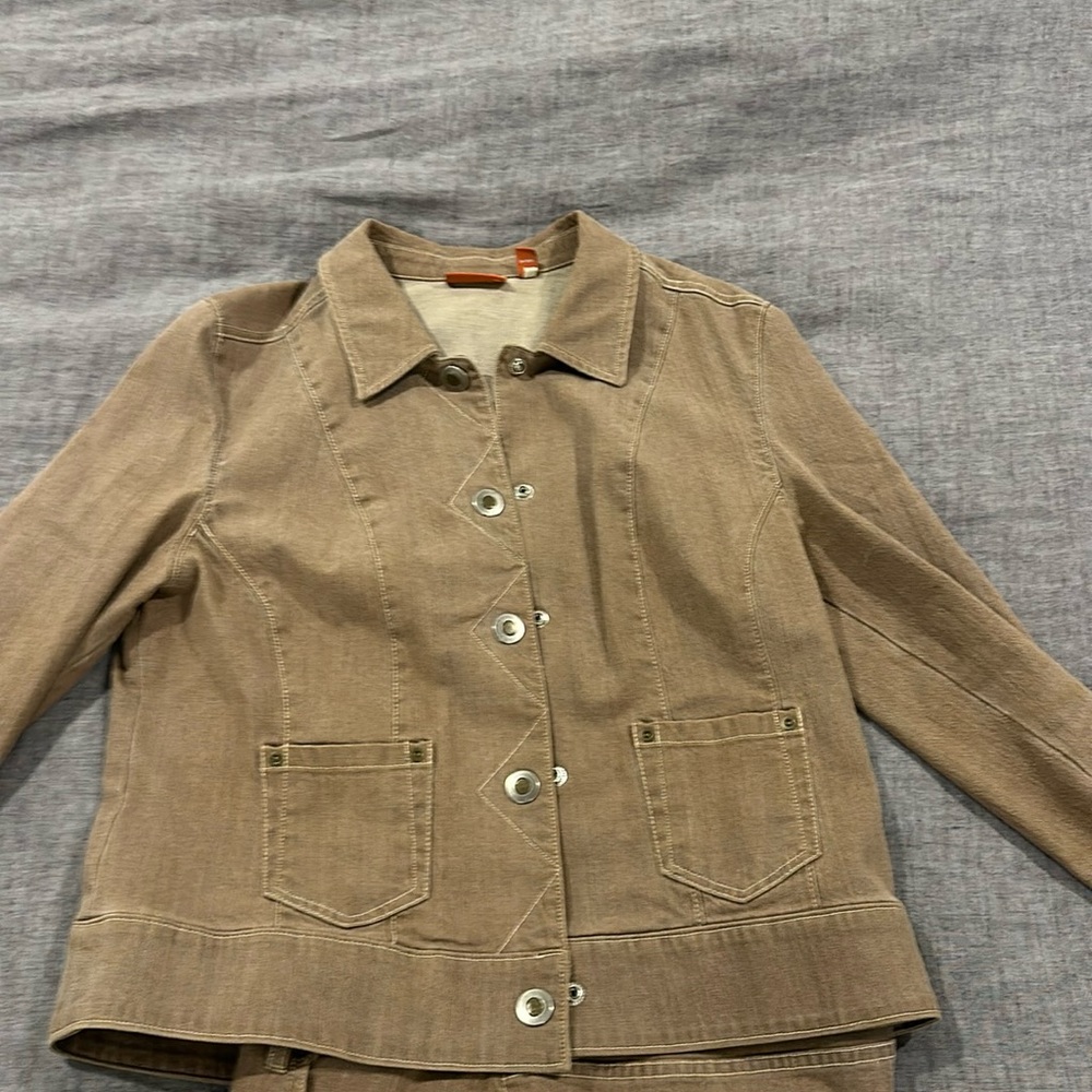 Jacket and matching pants, medium brown from Nordstrom’s